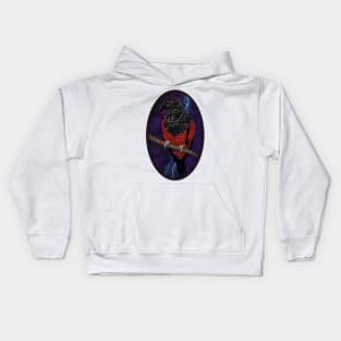 Dracula Parrot Kids Hoodie